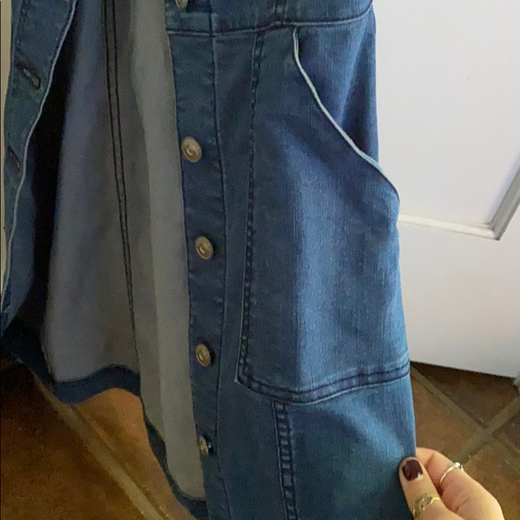 Divided by H&M stretch denim button up mini dress - Picture 8 of 9